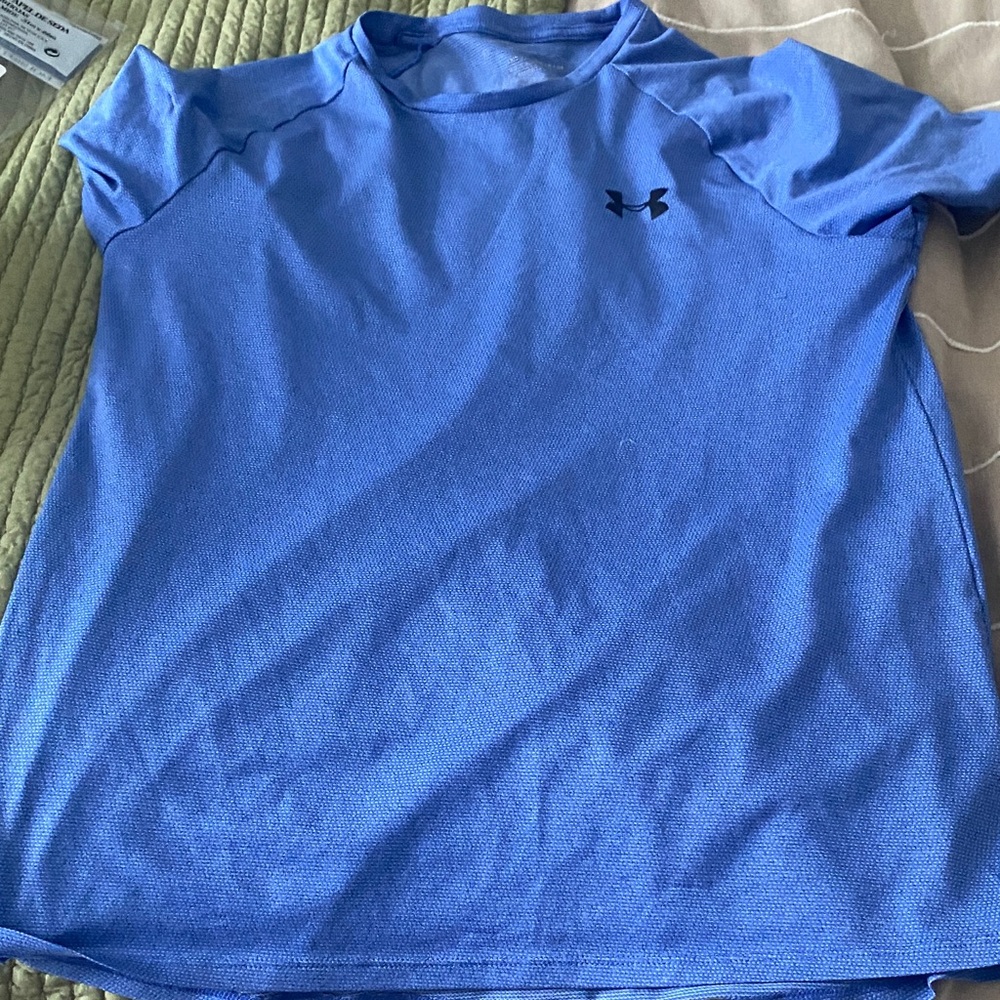 Under Armour mens Short Sleeve Tee in Blue drifit